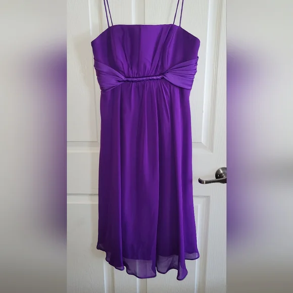 alfred angelo purple dress Vtg 90s City Alfred ANGELO Asymmetrical Dress Dark Purple Size Small 2